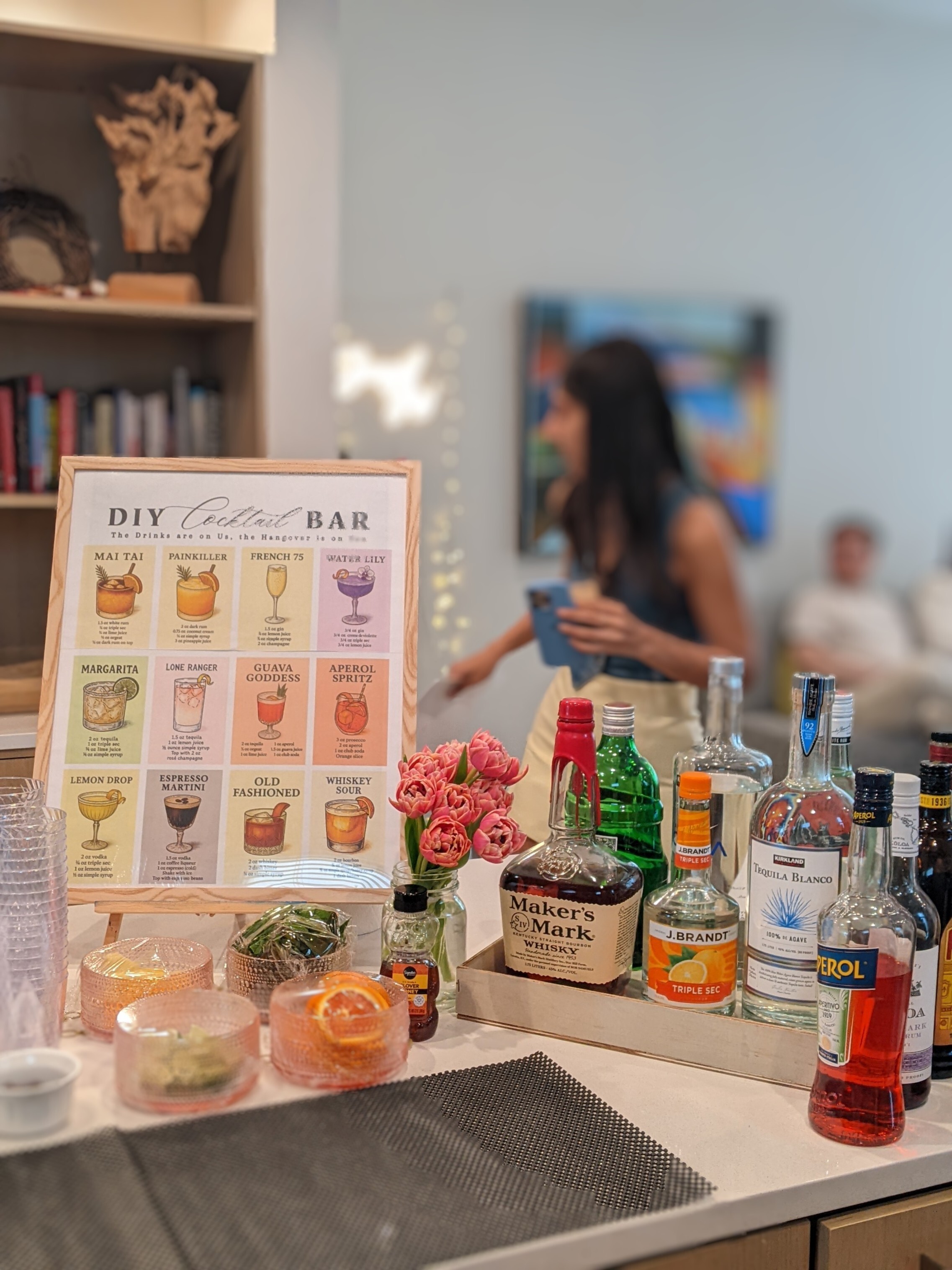 DIY cocktail bar